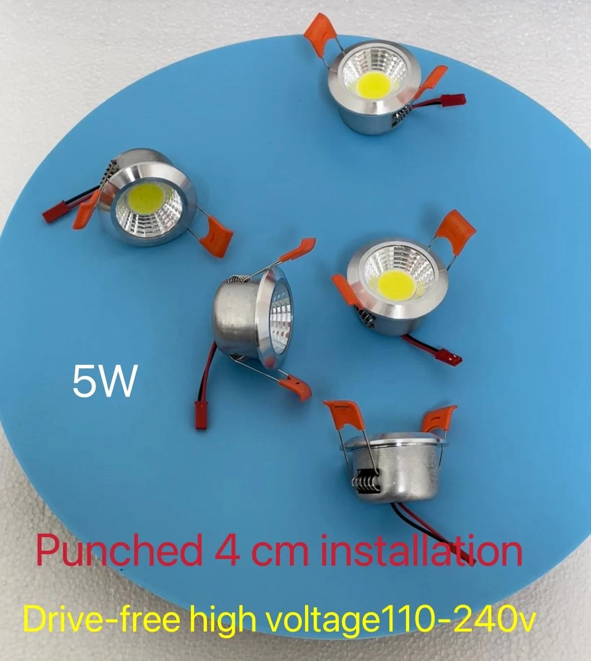  4cm LED COB downlight AC110V -230V 5W Ӻ..
